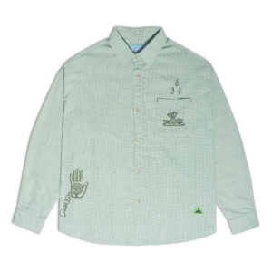 BLESS HOLE LONG SHIRT - GREEN